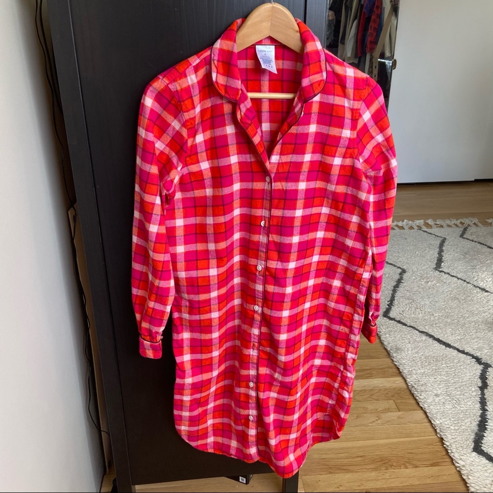 Women’s Land’s End flannel nightgown Sz 6-8